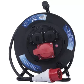   Vezetékdobos hosszabbító 25 m GT 5 x 1,5 mm2 400/230 V műanyagdobbal. P192250