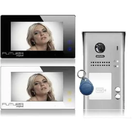   Színes 2 lakásos videó kaputelefon szett 7 col FUTURA VDK-4722M/607/ID/S2