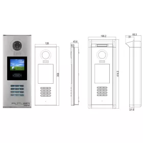   Kültéri max. 256 lakásos kamera egység VDK... szettekhez FUTURA VDMR-18S/ID/RH