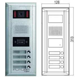   Kültéri 4 lakásos kamera egys. VDK.... szettekhez FUTURA VDMR11S/ID/S4