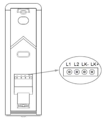Kültéri 1 lakásos KESKENY kamera egység VDK.... szettekhez FUTURA VDT-616C