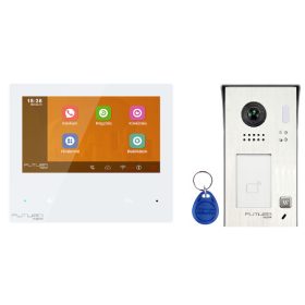   Színes WIFI-s IP, 2 vezetékes videó kaputelefon szett 7 col FUTURA. FDK-482/ID/1