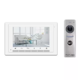   Érintőgombos videó kaputelefon szett 7 col beltéri, KESKENY kültéri. FUTURA VDK-1716/616C