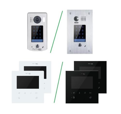 Színes 2 beltéris videó kaputelefon szett 4,3 col. VFK-4722(W/B)/KP/FE. FUTURA