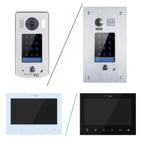   Érintőgombos videó kaputelefon szett 7 col FUTURA VFK-771(W/B)/KP/FE