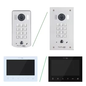   Érintőgombos videó kaputelefon szett 7 col FUTURA VFK-771(W/B)/MK