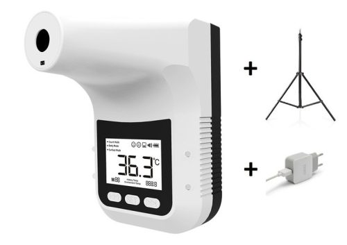 Automata testhőmérséklet mérő (infra hőmérő, lázmérő), homlokon, kézfejen való méréssel. K3 Pro Full