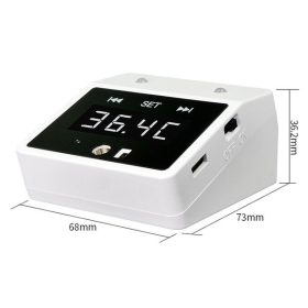 Automata testhőmérséklet mérő (infra hőmérő, lázmérő), kézfejen való méréssel. K2   Automata testhőmérséklet mérő (infra hőmérő, lázmérő), kézfejen való méréssel. K2