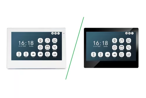 WiFi-s AHD 7 col IPS érintőképernyős IP kaputelefon SZETT. Kódzár és kártya. FlexiDoor. FS-703P214AW