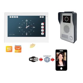   WiFi-s AHD 7 colos IPS érintőképernyős IP kaputelefon SZETT. FlexiDoor. FS-703P223AW