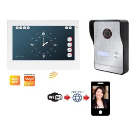   WiFi-s AHD 7 colos IPS érintőképernyős IP kaputelefon SZETT. FlexiDoor. FS-703P223AW