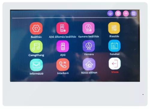WiFi-s 10 colos 2 VEZETÉKES érintőképernyős kaputelefon SZETT. Kártyaolvasó. FlexiDoor. FD-111208