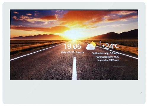 WiFi-s 10 colos 2 VEZETÉKES érintőképernyős kaputelefon beltéri egység. FlexiDoor. FB-111D