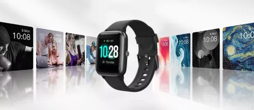 Színes kijelzős, érintőképernyős okoskarkötő/aktivitásmérő. ID205L