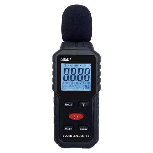 LCD kijelzős zajszintmérő/hangerősségmérő. TB2698_S8607