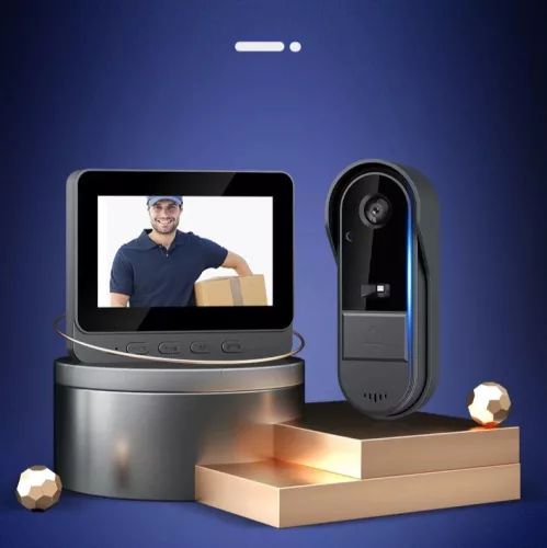 Vezeték nélküli videó kaputelefon. 4,3 col, IPS.   TB2694_M15a