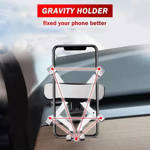 Autós mobiltelefon tartó, szellőzőrácsra rögzíthető. TB2664_Y15