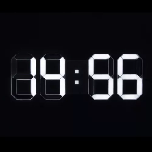 Digitális, 3D hatású, LED kijelzős asztali/fali óra. LTC 04