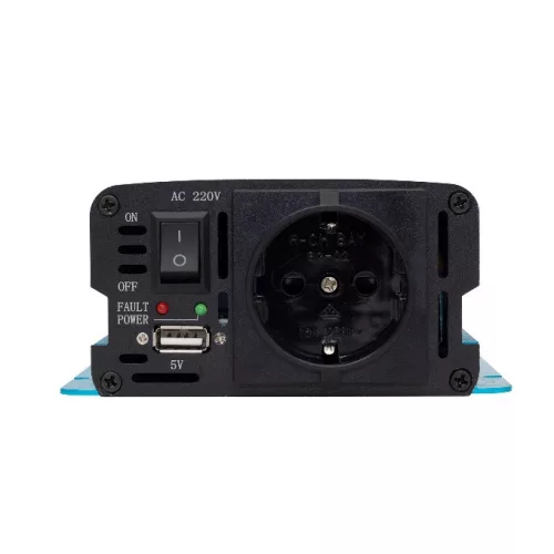 Inverter, tiszta szinuszos, 12 V/230 V, 500 W/1 000 W. SAI 500TS