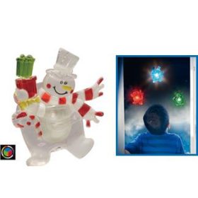 LED-es ablakdísz, hóember KID 324