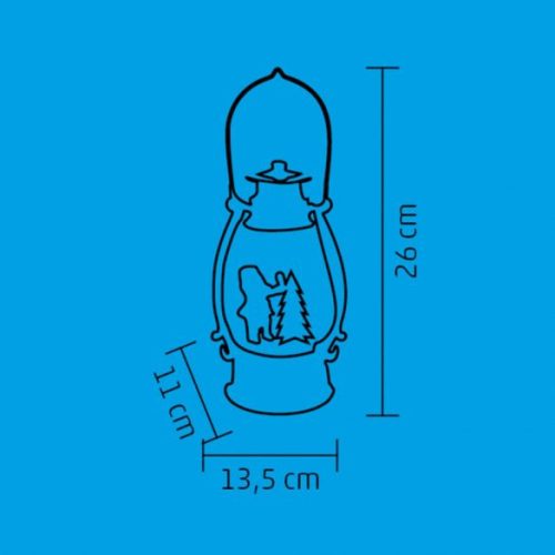 LED-es vízkeveréses lámpa csillámokkal. Viharlámpa. LTN 15
