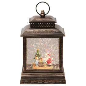 LED-es lámpás vízkeveréssel, csillámokkal, Mikulással. LTN 16   LED-es lámpás vízkeveréssel, csillámokkal, Mikulással. LTN 16