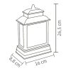 LED-es lámpás vízkeveréssel, csillámokkal, Mikulással. LTN 16