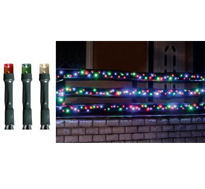Kültéri LEDes fényfüzér, 100-as, színes, 7m, KKL 100/M