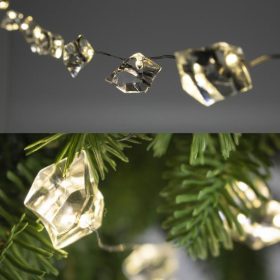   Micro LED-es kristály fényfüzérköteg 1,9 m, ELEMES. ML 21/WW