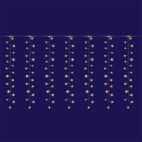 Micro LED-es 8 programos fényfüggöny, meleg fehér, 300-as, CLUSTER (fürtös, süni). MLF 300/WW   Micro LED-es 8 programos fényfüggöny, meleg fehér, 300-as, CLUSTER (fürtös, süni). MLF 300/WW