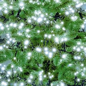   LED-es cluster (fürtös) hideg fehér fényfüzér. IDÕZÍTÕ, ÁLLÍTHATÓ FÉNYERÕ. LC 768/WH