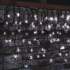 100 LEDes SOROLHATÓ (toldható) fényfüggöny hideg fehér, KSF 100/WH