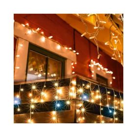 LED-es SOROLHATÓ (toldható) SZIPORKÁZÓ JÉGCSAP fényfüggöny, 5 m, IP44. DLFJ 200F/WW   LED-es SOROLHATÓ (toldható) SZIPORKÁZÓ JÉGCSAP fényfüggöny, 5 m, IP44. DLFJ 200F/WW