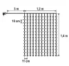 DOT LED-es fényfüggöny 1,2 x 1,4 m. KIN168DWW