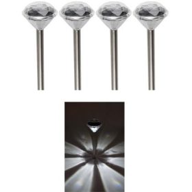 Napelemes kerti lámpa szett, kristályforma. MX 802/4 Napelemes kerti lámpa szett, kristályforma. MX 802/4