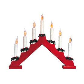 Világító gyertya ablakdísz KAD 07/RD