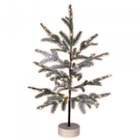 LED-es asztali havas fenyőfa dekoráció, 60 cm magas. KMF 80   LED-es asztali havas fenyőfa dekoráció, 60 cm magas. KMF 80