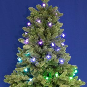   iSparkle RGB LED fényfüzér gömb dekorációval. LEDS120DV