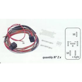   SPAL kábelköteg 2/6-os, egymásmellé szerelt 2 db kapcsolóhoz. 33020018