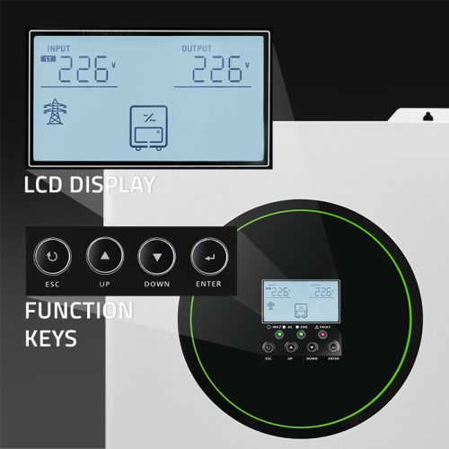 11 kW Off grid hybrid szolár inverter. MPPT, BMS. 48 V. 160 A, Tiszta szinusz. 53862