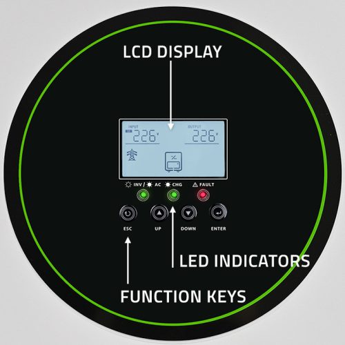 11 kW Off grid hybrid szolár inverter. MPPT, BMS. 48 V. 160 A, Tiszta szinusz. 53862