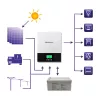 Tiszta szinusz Off grid hybrid inverter 2,4 kW. MPPT, 24 V. 80 A. 53876