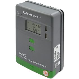 Napelemes töltésszabályozó, MPPT, 20 A, 12 / 24 V, LCD, 2 x USB. 53661   Napelemes töltésszabályozó, MPPT, 20 A, 12 / 24 V, LCD, 2 x USB. 53661