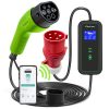 3 fázisú, állítható áramú (8- 16 A), 11 kW, időzíthető Type 2 EV (elektromos autó)  töltő, 5 m. WiFi. 52478