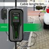 3 fázisú, állítható áramú (8- 16 A), 11 kW, időzíthető Type 2 EV (elektromos autó)  töltő, 5 m.. 52467