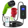 Állítható áramú (16 - 32 A), 7 kW, időzíthető Type 2 EV (elektromos autó)  töltő, 5 m. WiFi.  52477