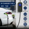 Állítható áramú (16 - 32 A), 7 kW, időzíthető Type 2 EV (elektromos autó)  töltő, 5 m. WiFi.  52477