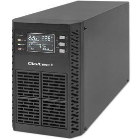 UPS szünetmentes tápegység, Online, Tiszta szinusz. 1 kVA / 1000 W | LCD.  52280 Qoltec    UPS szünetmentes tápegység, Online, Tiszta szinusz. 1 kVA / 1000 W | LCD.  52280 Qoltec
