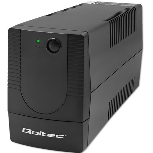 Szünetmentes tápegység (UPS) Line Interactiv, módosított szinusz, 1000 VA / 600 W.  53774 Qoltec