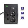 Szünetmentes tápegység (UPS) Line Interactiv, módosított szinusz, 1000 VA / 600 W.  LCD, USB, RJ45. 53980 Qoltec